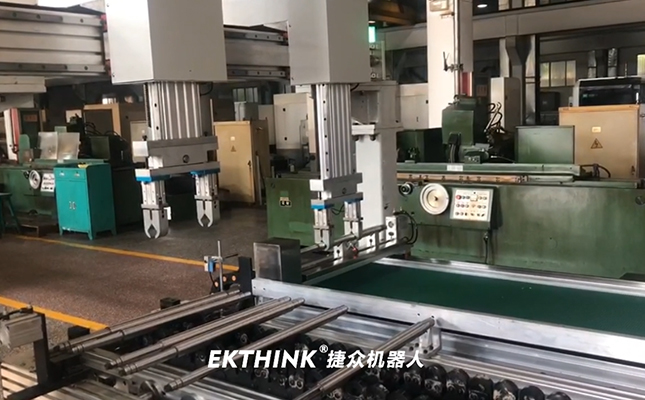 全自動上下料機(jī)器人,外圓磨床磨絲桿(圖2) 全自動上下料機(jī)器人